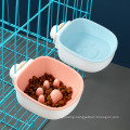 Original Pet Bowl Dog Hanging Type Anti-Choke Bowl Cat Feeding Water Hanging Bowl Creative Plastic Dog Bowl